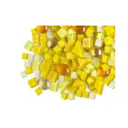 Yellow Crystal Tile Glass Mix Mosaic Tiles Art Craft