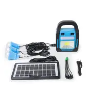 IPRee Solar Lighting System Solar LED Lights Emergency Power With Solar Panel Rechargeable Bulb Flashlight For Home Outd