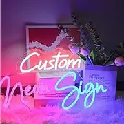 Beilady Custom Neon Sign - Personalized Led Neon Light, Customizable, Acrylic, 16" To 55", Decorative Signage