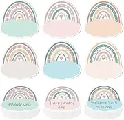 6 Pack Back to School Sticky Notes Total 180 Sheets Funny Notepads Self-Adhesive Writing Memo Pad for Kids Teens School Classroom Office Supplies (Rainbow)