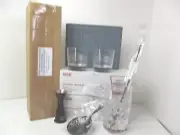 Jameson Black Barrel Cocktail Kit 12 Rock Mixing Glasses Jigger Strainer Spoon