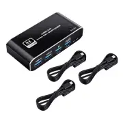 HDMI 2.1 KVM Switch 2X1 4K 120Hz 8K 4 Port USB 3.0 KVM Switcher with Hotkey A