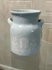 10 Strawberry Street Milk Can Utensil Holder Kitchen Decor Storage Light Blue