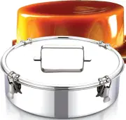 Stainless Steel Extra-Large Flan/Pudding Mold - Cheesecake Pan, Easy to Use Flan