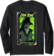 Disney Lion King Distressed Scar VHS Cover Long Sleeve