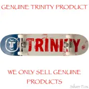 TRINITY BRUSHED LOGO BWR 7.75" x 28.75" COMPLETE SKATEBOARD BRAND NEW