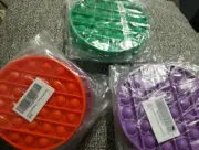 7 x Push Pop Fidget Toy Kids Bubble Fidget Special Needs Silent Autism Classroom