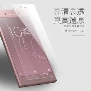 SONY Xperia XZ1 非滿版透明9H玻璃鋼化膜手機保護貼(XZ1保護貼 XZ1鋼化膜)