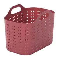 在飛比找Yahoo!奇摩拍賣優惠-日本製sanka 洗衣籃 置物籃 紅色