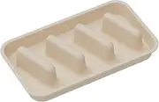 Fenteer Taco Plate Holder Platter Roll Food Rack Non Slip Compact Taco Baking Rack Serving Tray for Kitchen Restaurant Home Buffets, Beige