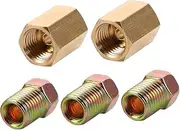 3pcs Brake Line Fittings Set Threaded Connection for Car Kit Nickel Oil Pipe Compatibility Installation Long-Lasting