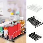 Drink Organizer for Fridge Self-Sliding Soda Can Dispenser with Locking njhFe
