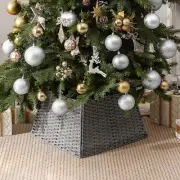 Christmas Tree Collar Tree Collar for Pencil Tree Waterproof Wicker Tree Coll...