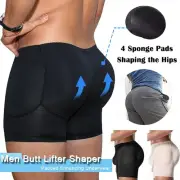 Men Padded Butt Enhancer Booty Booster Panty Boxer Briefs Body Shaper Underwear