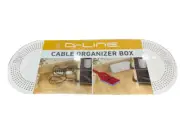 D-Line Cabel Organizer Box White Finish 12-3/4" X 5" X 4-1/2" 3 Entry Slots