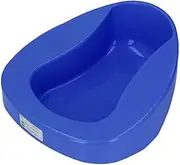 Bedpan for Elderly Pregnant Women, Large Thicken 10° Slope Bed Pan Nursing for Bed-Bound/Bedridden Patient, One Piece Molding, Smooth and (Dark Blue)