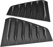 Pair of Side Vent Window Scoop Louver Trim Cover Car Modification Compatible for VW Golf GTI R Mk7 Mk7.5 2013-2020(Gloss Black)