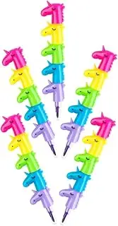 Generic 4pcs Crayons Pencils for Buildable Rainbow Crayons Crayon Candy Stackable Crayons for Office Rainbow Crayons for Pencil Crayons Rainbow Drawing Pencils Plastic