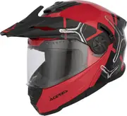 Acerbis Rider Graphic, flip up helmet , color: Red/Black , size: M
