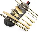 Travel Cutlery Set, 8Pcs Portable Stainless Tableware Dinnerware Travel Camping