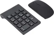 Numeric Keypad & Mouse Combo, 2.4GHz 1200 DPI 18 Keys Number Pad with Mouse and USB Receiver, for Laptop Desktop PC Notebook