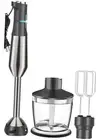 Immersion Blender RPM 16000±10% Scratch Resistant Hand Blender,15 Speed Grey