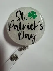 badge reels retractable id holders - Nurse - RT - St. Patrick’s Day - Cute