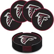 Rico Industries NFL Football Atlanta Falcons Classic Favorites: PVC Coaster Set (4-Pack)