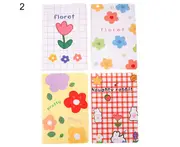 aerkesd 4Pcs A5 Notebooks Smooth to Write Cartoon Pattern Cover Portable Paper Mini Notepads for Students-2