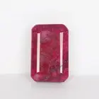 Natural 151.15 Ct. African Top Quality Red Ruby Emerald Cut Loose Gemstone