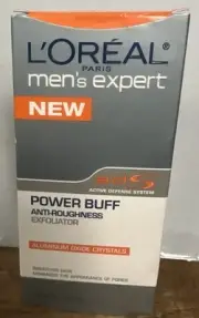 L'Oreal Mens Expert Power Buff Anti-Roughness Exfoliator 2 oz New In Box
