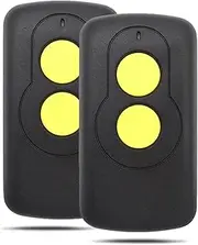 Garage Remote 27.145MHz Compatiblewith ELSEMA KEY-301 Garage Door Remote Control Wireless Transmitter 27.145Mhz Elsema FMT201/FMT301/FMT401 2pcsHz Yellow Buttons