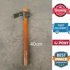 40cm Flat Hoe Head Flat Mattock Head Farming Gardening Tool Wood Handle,AU stock