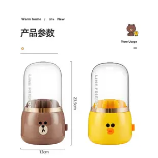 【台灣出貨】 台灣現貨LINE FRIENDS 化妝品 收納盒 防塵 置物架 化妝收納 筆筒 BROWN 熊大