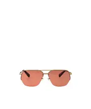 geometric frame sunglasses One size golden