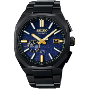 【SEIKO 精工】Astron 晨星 限量 鈦 GPS衛星定位萬年曆太陽能手錶 送行動電源(SSJ021J1/3X62-0AD0SD)