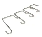 52 Pcs Stainless Stain Over the Door Hangers 3.5" Metal Wreath Hooks Organizer