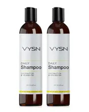 VYSN Unisex 8oz Daily Shampoo - Coconut Oil & Jojoba Oil - 2 Pack
