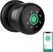 Ghome 4 in 1 Smart Fingerprint Door Knob with Keypad Door Lock, Biometric Smart