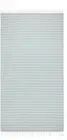 Sand Free Quick Dry Turkish Beach Towel, Large Size 37”x67” Light Grey And Mint