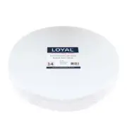 14in Round 10mm Masonite Cake Board - White