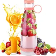 Portable Electric Juicer Mini Blender USB Rechargeable 6-Blade Smoothie Mixer