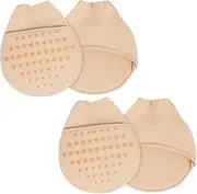 Ciieeo 2 Pair Forefoot Pad Toe Sponge Cushion Seamless Invisible Socks Seamless Socks for Women Forefoot Insoles Toe Covers Toe Protectors Of Foot Half Palm Woman Silicone Ballet Shoes