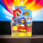 Nintendo Super Mario Penguin Mario Figure with Coin Crease on top of box