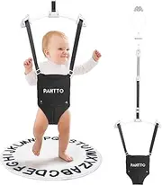 PAHTTO Baby Door Jumper with Soft Rug, Durable Toddler Bouncer with Adjustable Height-Funny Baby Walking Harness, Protable Baby Doorway Jumper for Indoor/Outdoor