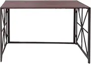 FORET Computer Foldable Desk Office PC Laptop Table Study Workstation Home Antique Metal