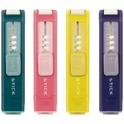 Milan Stick 1 Hole Sharpener and Eraser Assorted