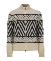Zip-up ribbed sweater 48,50 Nude