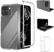 [Jarttarn] Case for Google Pixel 9 Pro Fold (2024),Clear Ultra Thin Crystal Soft TPU Rubber Scratch Resistant Anti-Slip Phone Case for Pixel 9 Pro Fold