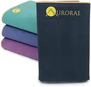 Aurorae Synergy Foldable On-The-Go Yoga Mat; A Yoga Mat for Yogis on The Move with Integrated Microfiber Towel and Anti-Slip Patented Synergy 2-in-1 Technology